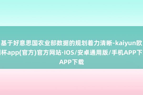 基于好意思国农业部数据的规划着力清晰-kaiyun欧洲杯app(官方)官方网站·IOS/安卓通用版/手机APP下载