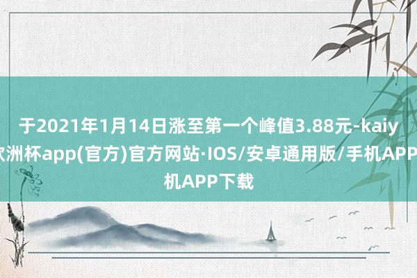 于2021年1月14日涨至第一个峰值3.88元-kaiyun欧洲杯app(官方)官方网站·IOS/安卓通用版/手机APP下载