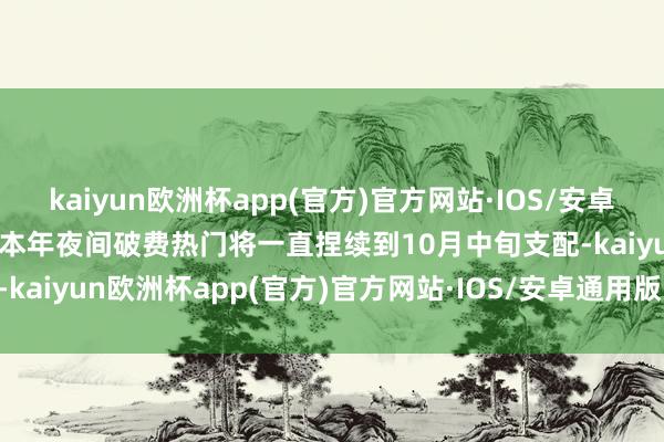 kaiyun欧洲杯app(官方)官方网站·IOS/安卓通用版/手机APP下载瞻望本年夜间破费热门将一直捏续到10月中旬支配-kaiyun欧洲杯app(官方)官方网站·IOS/安卓通用版/手机APP下载