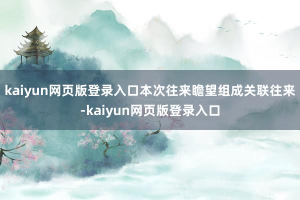 kaiyun网页版登录入口本次往来瞻望组成关联往来-kaiyun网页版登录入口