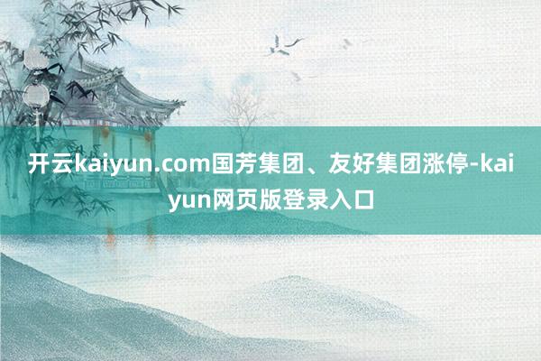开云kaiyun.com国芳集团、友好集团涨停-kaiyun网页版登录入口